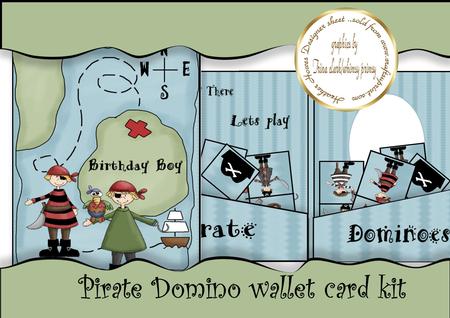 Pirate Domino Card Wallet Kit