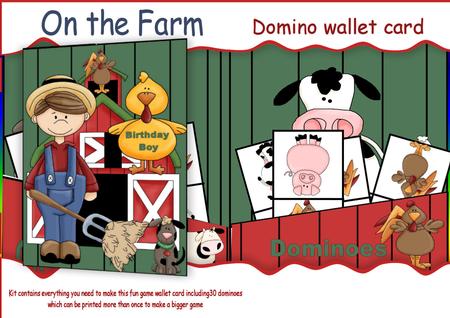 Down on the Farm Dominowallet Kit