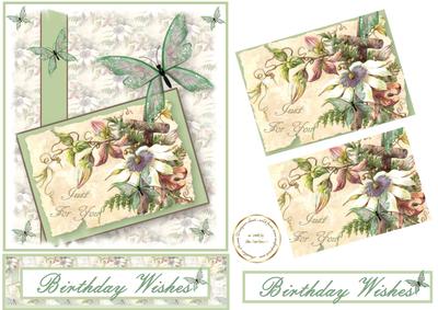 Passion Flower Easel Birthday