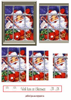 Santa Through the Window