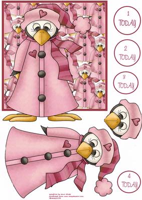 Cute Winter Birthday Penguin