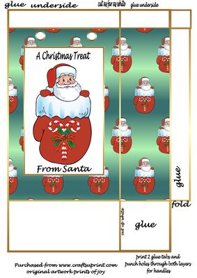 Christmas Santa Gift Bag