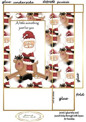 Santa and Rudolph Gift Bag