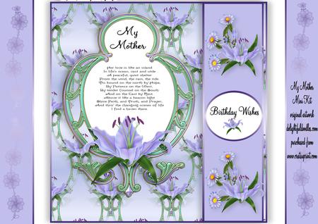 A Lovely 8x8 Card with Layered Verse