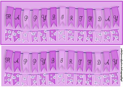 Birthday Banner Pink Large Dl