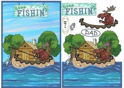 Gone Fishing Moose