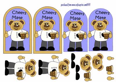 Cheers Mate Tag Toppers 3D