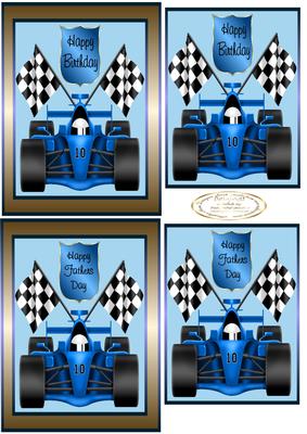 Racing Toppers Birthday/fathers Day