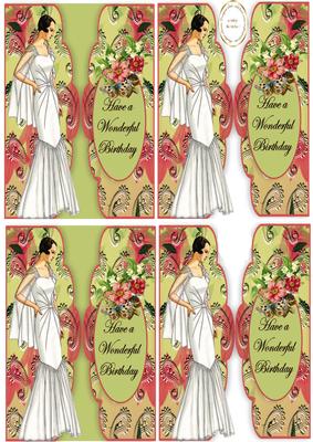 Scalloped Vintage Lady