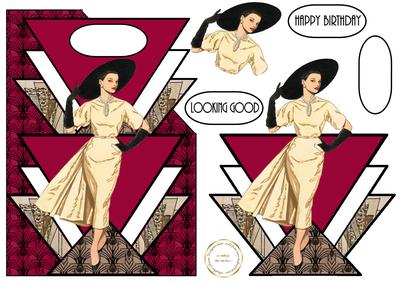 Art Deco Lady 3 Over the Corner