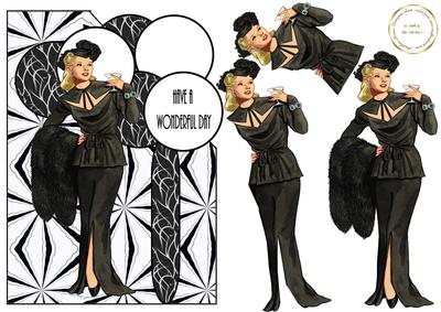 Art Deco Lady 8 Over the Corner
