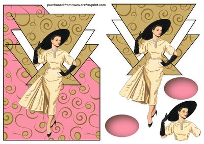Art Deco Lady 28 Over the Corner