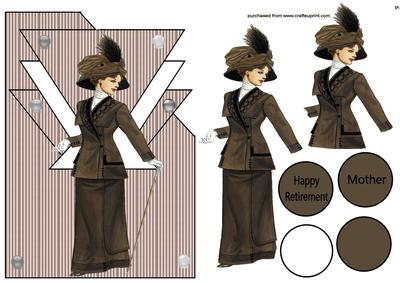 Art Deco Lady 33 Over the Corner