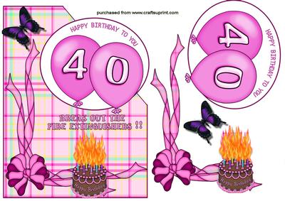 Over the Corner 40 Cake