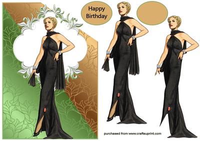 Art Deco Lady 37 Over the Corner