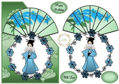 Over the Edge Oriental Fan