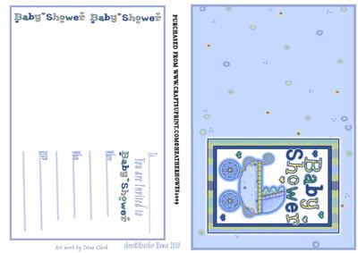 Baby Shower Invite Blue