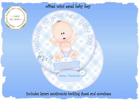 Offset Mini Easel New Baby Boy