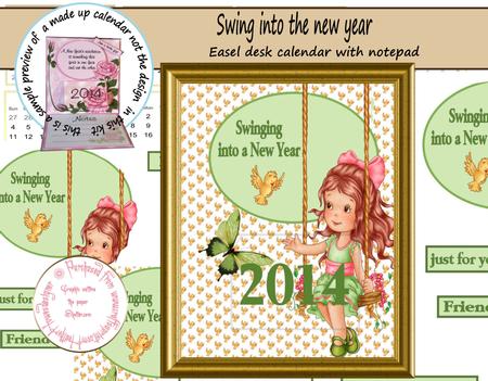 Swing Into the New Year Calendar