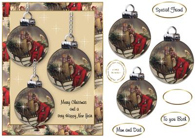 Vintage Baubles Christmas 1