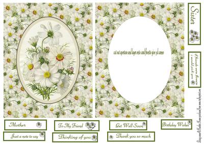 Daisy Cameo Card Front