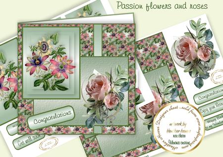 Passion Flowers and Roses Mini Kit