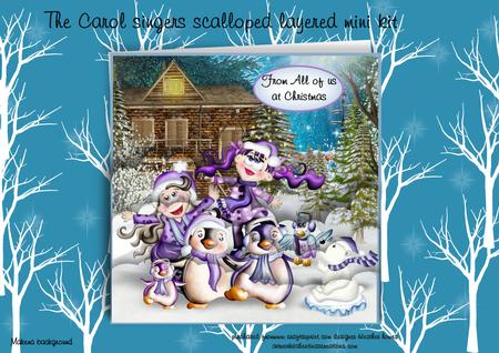 Scalloped Christmas Carol Singers