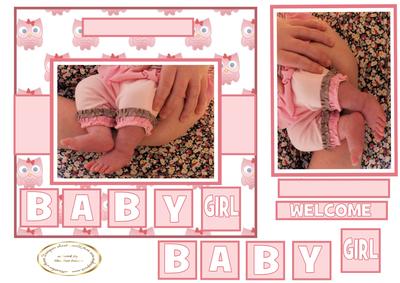 Baby Girl Tiled