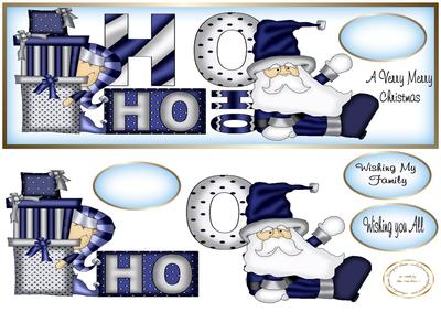 Blue Christmas Ho Ho Ho