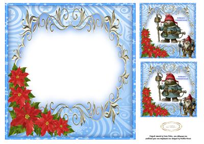 Gnomes and Poinsettia Insert