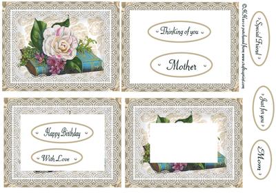Rose Book and Sentiments Tunnel Sheet