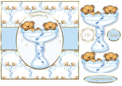 Twin Boys Font Christening