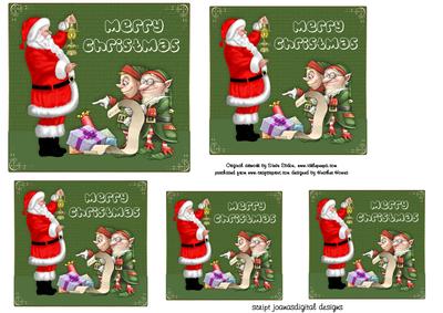 Santas Elves Assorted Size Toppers