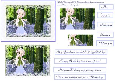 Bluebells and Lace Fairy