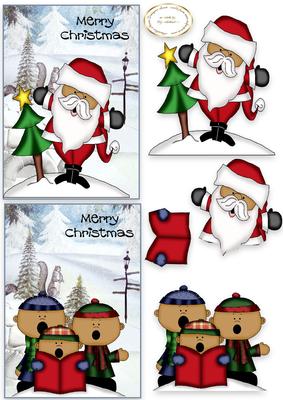 2 to a Page Santa and Carol Singers