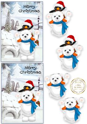 Polar Bear and Penguin A6