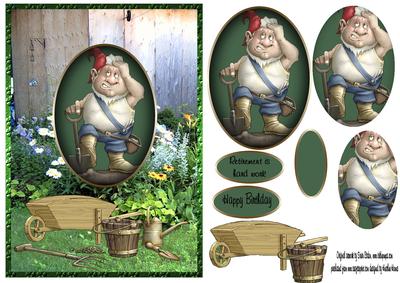 Garden Gnome Cameo Pyramid