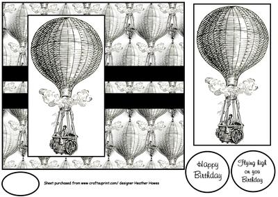 Mono Hot Air Balloon