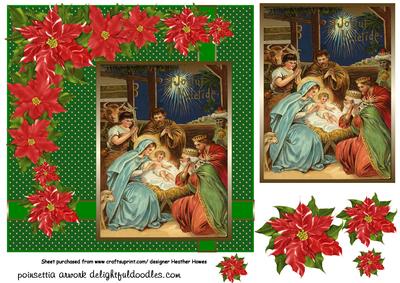 Poinsettia Nativity
