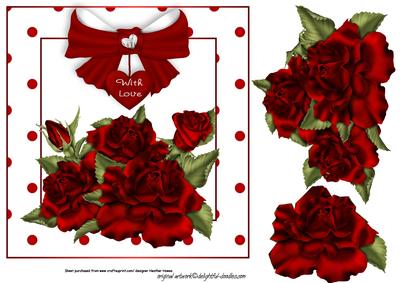Roses with Love and Polka Dots