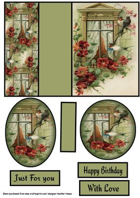 Flowers and Birds Easy Foldback