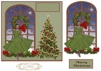 Dressed Up Christmas Window