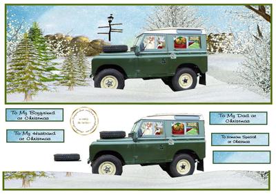 Landrover 2 with Santa