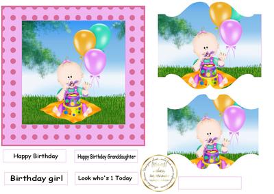Birthday Cake Baby Girl