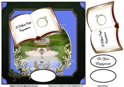 Engagement Book and Swans
