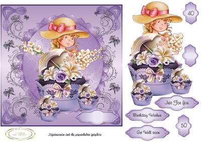 Floral Fantasy with Cupcakes
