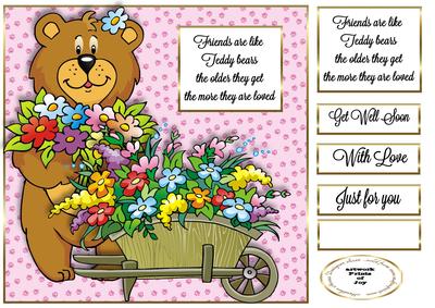Teddy Bearing Flowers