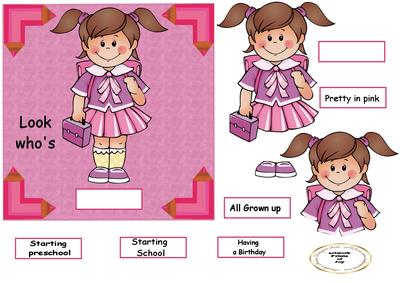 Starting School Nursery Girl