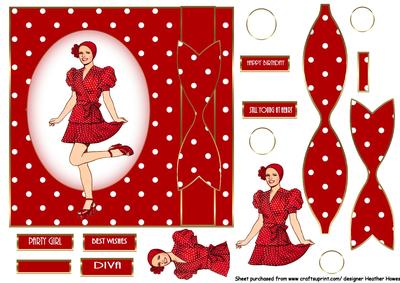 Polka Birthday Girl with Bow