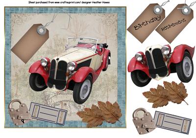 Retirement,birthday Vintage Car